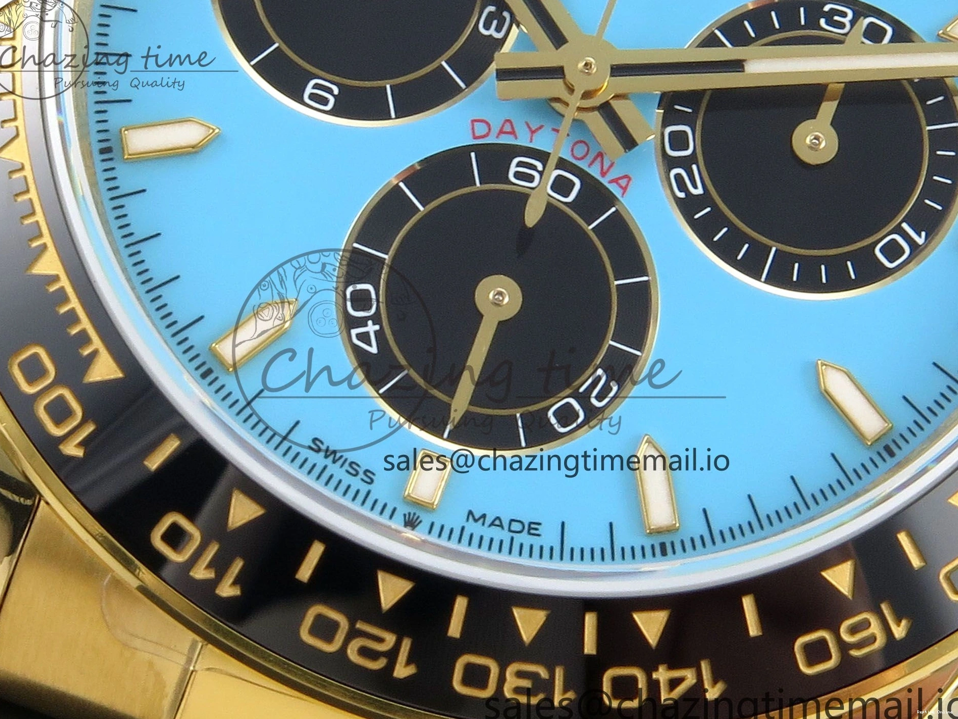 0408 Daytona 126518 QF 1:1 Best Edition Tiffany Turquoise Blue Dial Sticks Markers on Oysterflex Strap SH4131 V6（Gain Weight） Versatile 106